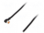 Cable: for sensors/automation | M8 | PIN: 4 | angled | 2m | plug | 60VDC