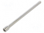 Extension | 1/4" | alloy steel | 152mm | polished key surface