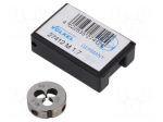 Threading die | M1,7 | 0.35 | &Oslash;: 16mm | Thk: 5mm | high speed steel | 6g