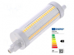 LED lamp | white warm | R7S | 230VAC | 2000lm | P: 14W | 3000K | CRImin: 80