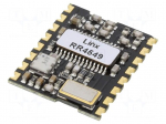 Module: RF | FM receiver | AM,OOK | 433MHz | GPIO | -112dBm | 2.7&divide;3.6VDC