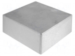 Enclosure: multipurpose | X: 250mm | Y: 250mm | Z: 100mm | aluminium