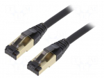 Patch cord | S/FTP | Cat: Cat 8 | RJ45 plug,both sides | stranded | Cu