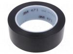 Tape: marking | black | L: 33m | W: 38mm | Thk: 0.13mm | 2.5N/cm | 130%