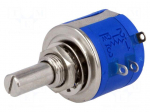 Potentiometer: shaft | multiturn | 1k&Omega; | 2W | &plusmn;5% | 6.35mm | linear
