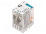 Relay: industrial | 4PDT | Ucoil: 110VDC | 0.05A/30VAC | 0.05A/36VDC