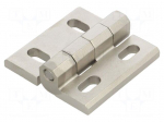 Hinge | Width: 55mm | stainless steel | H: 55mm | adjustable