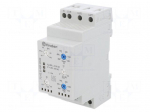 Voltage monitoring relay | for DIN rail mounting | DPDT | 0.5&divide;60s