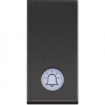 Push buttons 1P (NO) 10 A - 250 Vac - bell symbol - lightable
