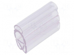 Markers | 4&divide;10mm | PVC | transparent | -30&divide;60&deg;C | PT+20 | UL94V-0 | W: 6mm