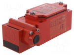 Safety switch: key operated | XCSB | NC x2 + NO | IP67 | metal | red
