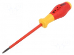 Screwdriver: insulated | slot | 4x0.8mm
