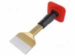 Chisel | with splash guard | L: 250mm | grout remover | Tipwidth: 80mm