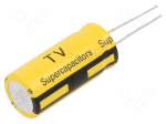 Supercapacitor | THT | 35F | 3VDC | -10&divide;30% | &Oslash;16.5x38mm | Pitch: 7.5mm