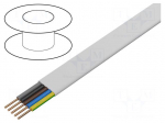 Wire | YDY | 5G2.5mm2 | flat | wire | Cu | PVC | white | 450V,750V | 100m