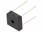 Bridge rectifier: single-phase | Urmax: 400V | Ufmax: 1V | If: 6A | THT