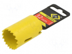 Hole saw | &Oslash;: 32mm | aluminium,wood,metal,brass,steel,cast iron