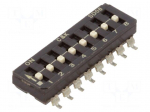 Switch: DIP-SWITCH | Poles number: 8 | ON-OFF | 0.1A/50VDC | Pos: 2 | SMT