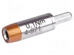 Adapter | 4mm | max.0.1Nm | Kind: torque | screwdriver bits