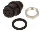 Connector: circular | 620 | 63V | 2A | PIN: 5 | socket | female | soldering