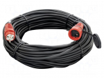 Extension lead | 3x2.5mm2 | 40m | rubber | black | Sockets no: 1 | 16A