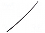 Heat shrink sleeve | glued | 3: 1 | 12mm | L: 1m | black | Temp: -25&divide;125&deg;C