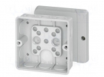 Enclosure: junction box | X: 98mm | Y: 98mm | Z: 55mm | IP55 | grey