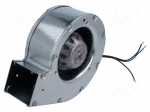Fan: AC | blower | 230VAC | 143x137x53mm | 100m3/h | 55dBA | ball | 2050rpm