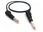 Test lead | 32A | banana plug 4mm,both sides | Urated: 600V | black