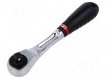 Wrench: rattle | 1/4" | with switch | 121mm | Teeth: 72