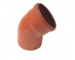 KG ārdarbu līkums DN 160/90&deg;,PP, oranžs KG ārdarbu līkums