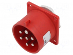 Connector: AC supply 3-phase | socket | male | 32A | 400VAC | IEC 60309