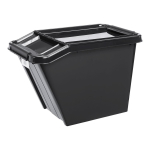 Tooted koju ja aeda // N&otilde;udepesuvahendid // Pojemnik z pokrywą PlastTeam ProBox Recycle QR 58L pochyły czarny