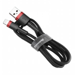 Cable USB A - IP Lightning 1m Cafule red+black BASEUS
