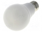 LED lamp | E27 | 230VAC | 10W | 180&deg; | 2700K | CRImin: 80