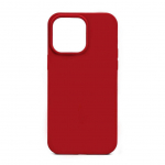 Back panel cover Evelatus Apple iPhone 14 Pro Max Premium Magsafe Soft Touch Silicone Case Dark Red