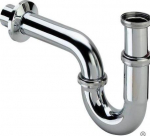 Sink siphonw.o.drain 11/4"xD32mm, chome