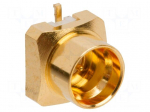 Connector: coaxial | socket | male | SMP | SMT | on PCBs | straight | brass