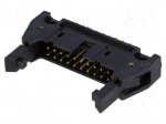 Connector: IDC | socket | male | PIN: 20 | 3000 | straight | 5A | THT | 2.54mm