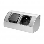 Elektrimaterjalid // M&ouml;&ouml;bli elektril&uuml;litid ja pistikupesad, USB pistikupesad // Gniazdo meblowe z wyłącznikiem, 1x2P+Z