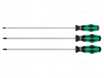 Screwdriver: universal-set | Phillips,Pozidriv&reg;,slot | 3pcs.