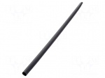 Heat shrink sleeve | dual wall,glued | 4: 1 | 32mm | L: 1.2m | black