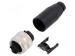 Connector: 7/8" | plug | female | PIN: 5 | straight | 250V | IP67 | 9A | 6&divide;8mm