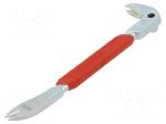 Clamp | flat tip | 228mm | for nails