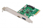 Converter Digitus  PCIe card, USB-C 3.1 Gen 2, 10Gpbs, USB-A 3.1
