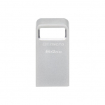 Flash drive Kingston  USB 3.2 Flash Drive  DataTraveler micro 64 GB, USB 3.2, Silver