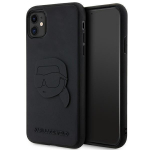 Back panel cover Karl Lagerfeld  Karl Lagerfeld KLHCN613DRKNK iPhone 11 / Xr 6.1" black/black hardcase Rubber Karl Head 3D