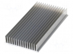 Heatsink: extruded | grilled | aluminium | L: 304.8mm | W: 165.1mm | raw