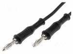 Test lead | 70VDC | 33VAC | 20A | banana plug 4mm,both sides | Len: 1m