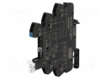 Socket | 10A | for DIN rail mounting | spring clamps | -40&divide;60&deg;C | 5VDC